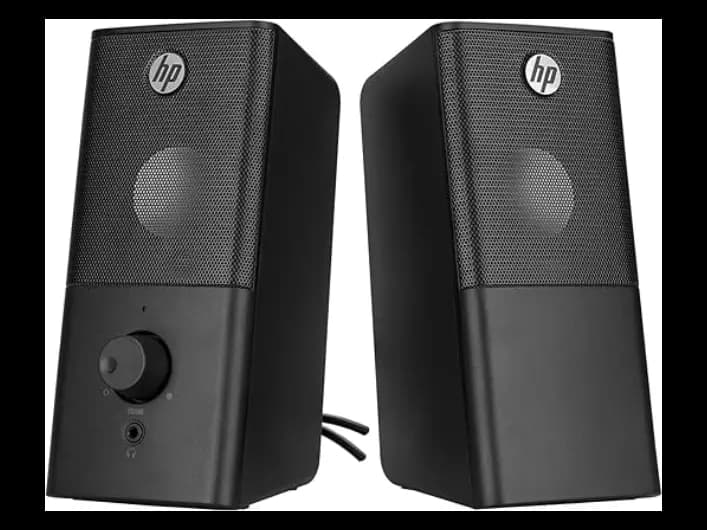 HP DHS-2101 12W 2.0 Channel Micro USB Bookshelf Speaker - Black