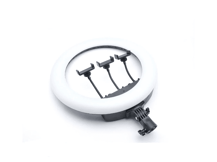 Rtako - AR-GTB01-18S 18" Ring Light With 3 Phone Holders - With Tripod