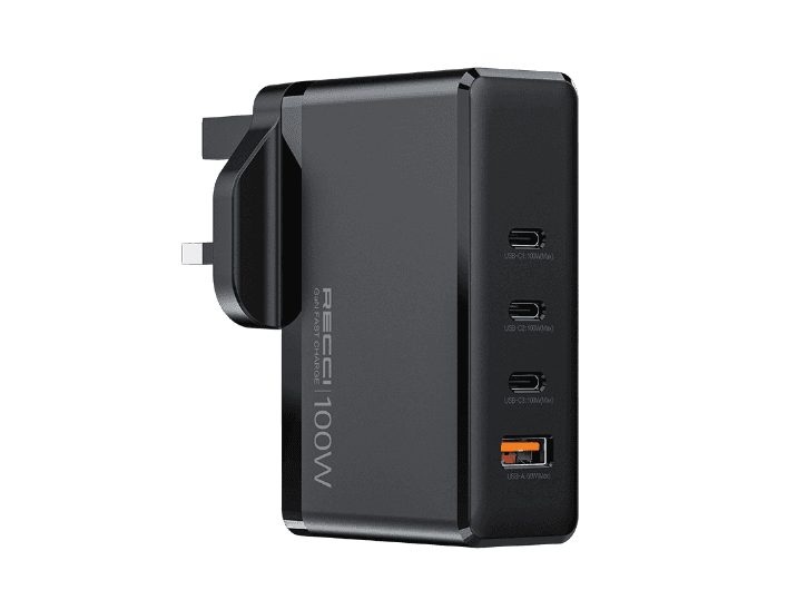 Recci RC41 100W GaN Smart Charger with 3 month warranty