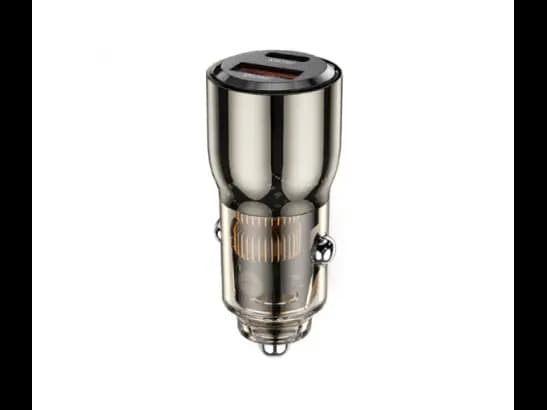 Wiwu Wi-QC012 95W Geek Car Charger Clear Black - Small volume, large capacity portable , support tablet/laptop charging with 6 Month Warranty (3)