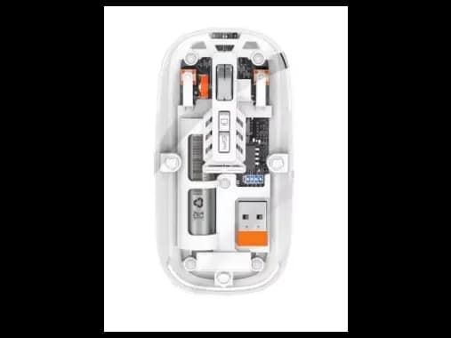 Mouse BT Wireless M233,Transparent Magnetic Mouse 2.4G Rechargeable for PC - White