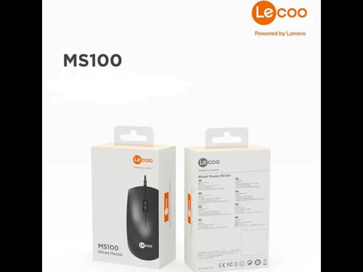 LECOO MS100 WIRED MOUSE BY LENOVO (2)