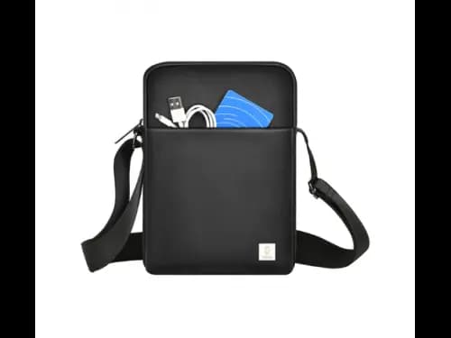Wiwu Hali Crossbody Bag  Black - Removable and Adjustable Shoulder Strap , Mini Size, Large Capacity , Skin-Friendly and Soft Lining (3)