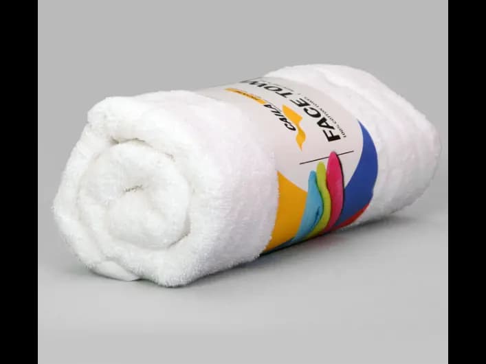 CAILA FACE TOWEL 250GSM - white with 20 x 40 (2)