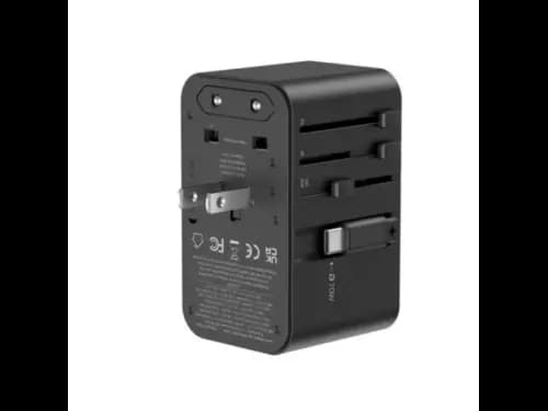 Wiwu WI-UA004 70w Gan Universal Plug Adapter Black - Travel safety & Fixed plugs , PD 70W Fast Charging , High-power appliances Over 2000W with 6 months warranty (2)