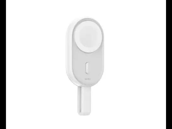 Wiwu Wi-M20 2-in-1 Watch Charger White - Pocket-size , Compact design with a hook , Combined with large-capacity power bank with 6 months warranty