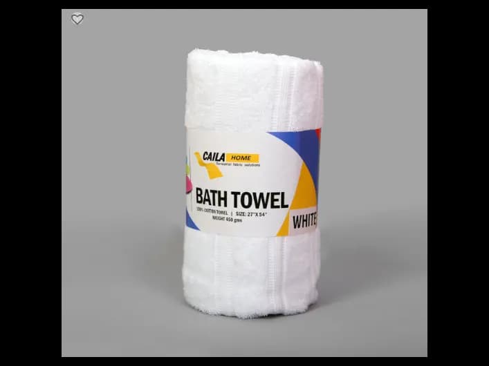 CAILA 27X54 BATH TOWEL 450GSM(WHITE/ORANGE/BLUE/GREEN/BROWN/ASH (2)