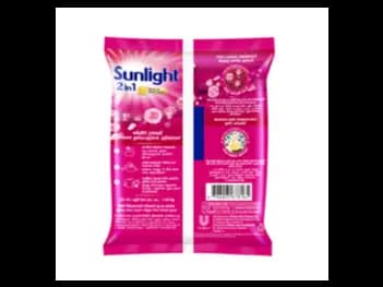 Sunlight Clean and Rose Fresh Detergent Powder 1.65 kg - leaves a refreshing lemon and rose scent. (2)