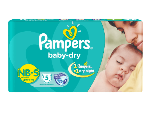 PAMPERS TAPE Small - 5 Pcs