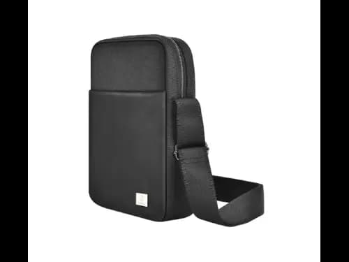 Wiwu Hali Crossbody Bag  Black - Removable and Adjustable Shoulder Strap , Mini Size, Large Capacity , Skin-Friendly and Soft Lining (2)