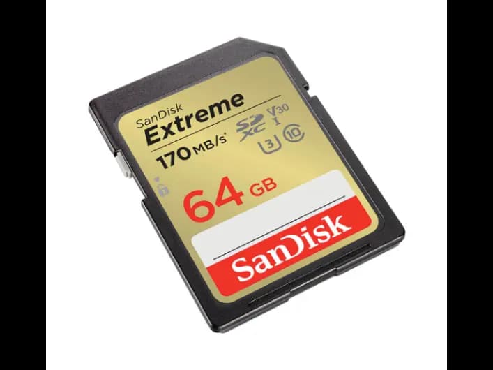 Sandisk SDXC Extreme 64GB 170MB/s UHS-I Memory Card with 3 Years Warranty (2)