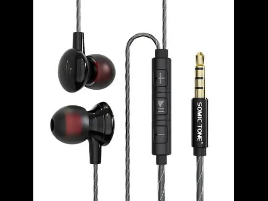 SOMIC TONE D16 HANDFREE - SIZE - 1.2M , SPEAKER - 10MM, Hifi Sound Effect /Clear Human Voice Noise Isolation With Precise Bass
