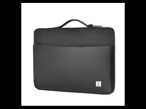 WiWU Hali Sleeve Waterproof Laptop Bag 16″ Black - Waterproof and Durable Design , Soft Faux Fur Lining and Crash Buffer , Large and Useful Internal Volume (3)