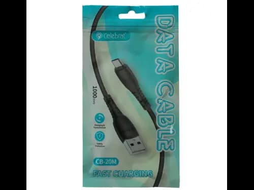 Charging Cable CELEBRAT CB-20M Micro - Black (2)
