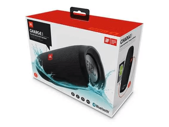 JBL Charge 3 Wireless Bluetooth Speaker  -  Black (5)