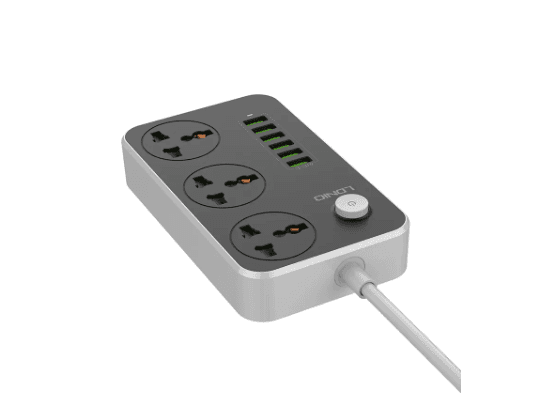 LDNIO SC3604 6 USB 3 Power Socket Extension Power Cord - Black (2)