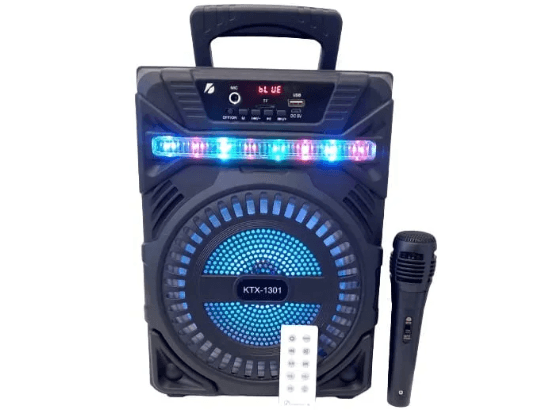 KTX 1301 Bluetooth Speaker With Microphone - Black
