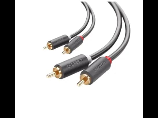Ugreen 10520 2RCA Male To 2RCA Male Cable 5m – Black (2)