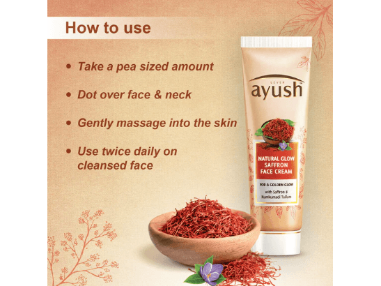 Ayush Natural Glow Saffron Face Cream (3)