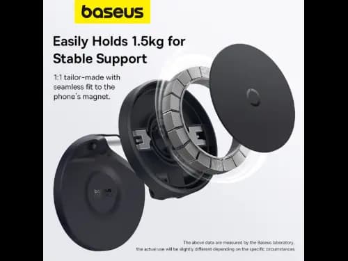 Baseus MagPro Magnetic Foldable Phone Mount Cluster Black - B10564101121-00 (4)