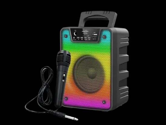 GTS 1868 RGB Portable Speaker - Black