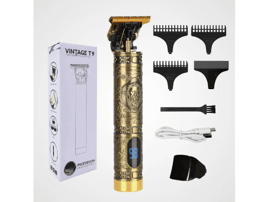 Vintage T9 Trimmer For Men Golden
