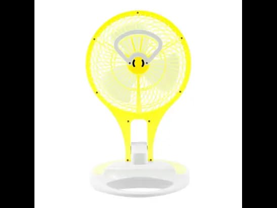 JR-5580 YELLOW New 6 inch electric fan standard mini ac fan table fan 12v hot (4)
