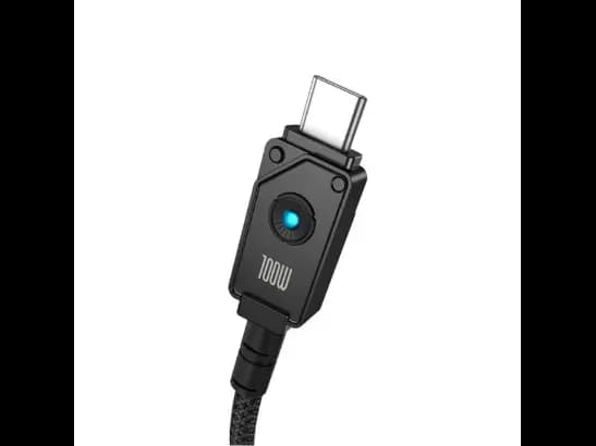 Baseus Aramid Fiber Braiding PD 100W Type C To Type C Fast Charging Data Cable (P10355800111-00) - Black (2)