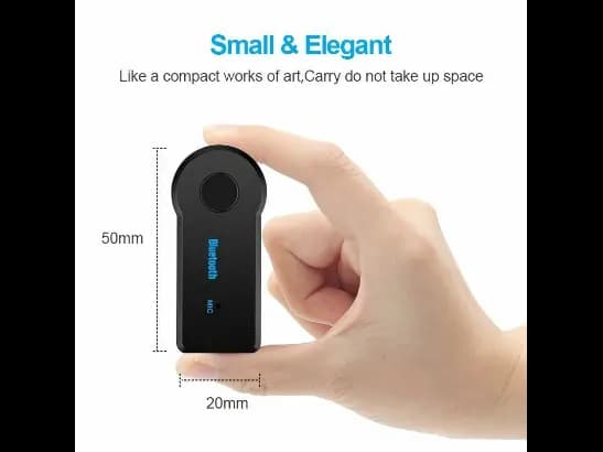 BT350 AUX Bluetooth Receiver 3.5mm Wireless Car Adapter Carbluetooth - Black (5)