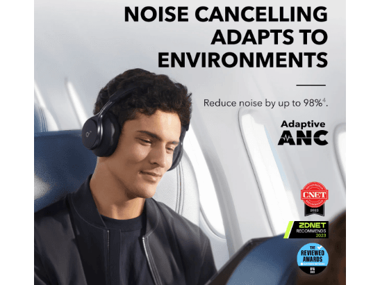 Anker Space One Active Noise Cancelling Headphones - Black (3)