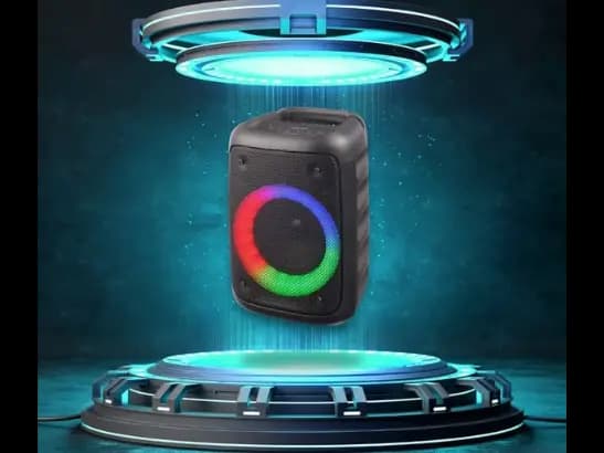 KTS 2042 Portable Bluetooth Speaker  with mic -  Black (2)