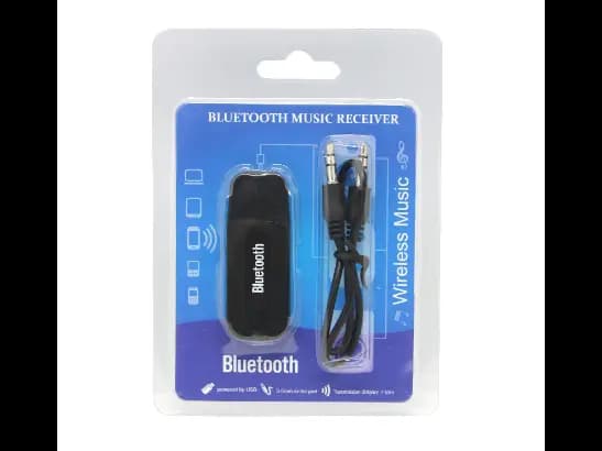3.5mm USB Bluetooth AUX Audio Music Receiver Car Kit Transmitter HIFI Stereo Music Wireless Adapter - Black