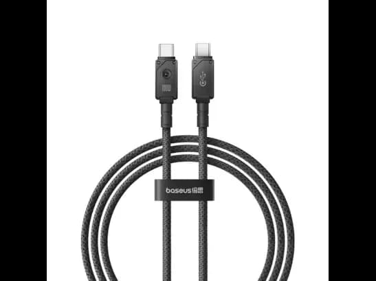 Baseus Aramid Fiber Braiding PD 100W Type C To Type C Fast Charging Data Cable (P10355800111-00) - Black
