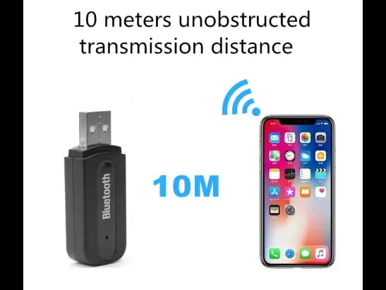 3.5mm USB Bluetooth AUX Audio Music Receiver Car Kit Transmitter HIFI Stereo Music Wireless Adapter - Black (2)
