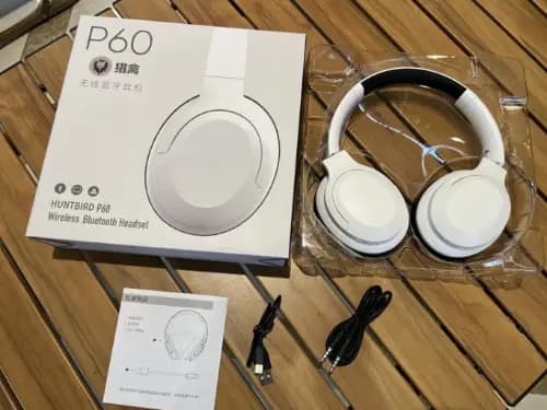 Huntbird P60 Wireless Gaming Headset - white (6)