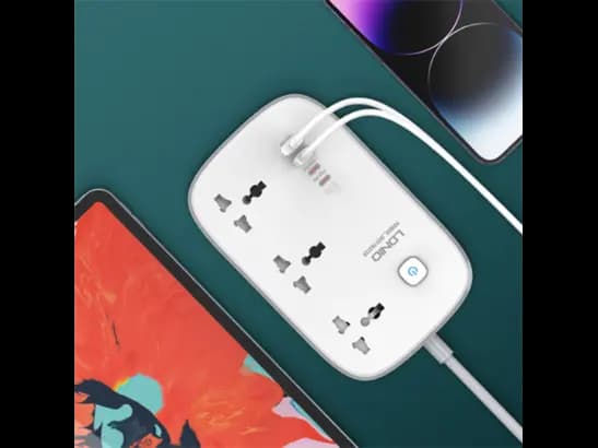 LDNIO SC3416 3 AC Outlets 4 USB Power Strip  - White (2)