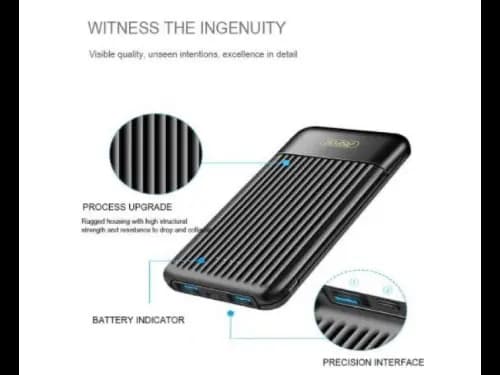 Aspor A323 10000mAh Power Bank - Black (4)