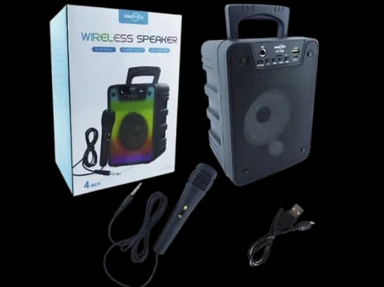 GTS 1868 RGB Portable Speaker - Black (2)
