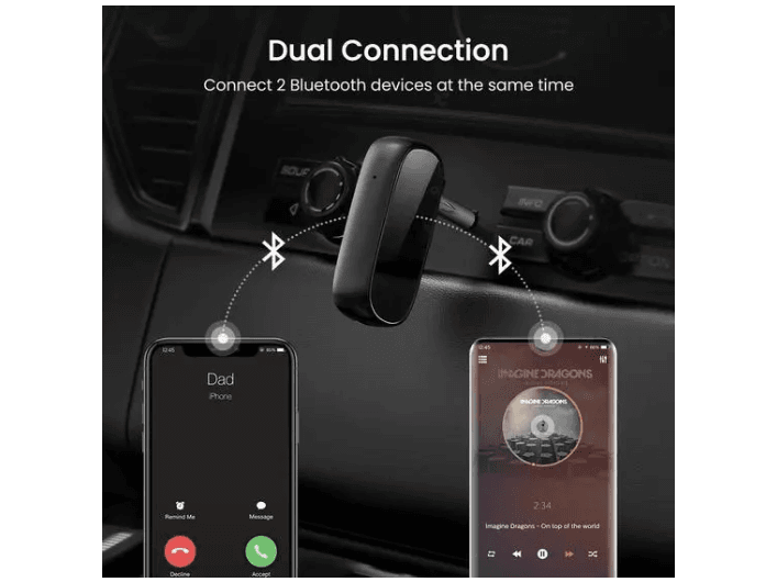 BLUETOOTH 5.1 RECEIVER AUDIO ADAPTER APTX WITH MIC (2)
