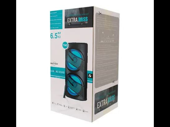 Portable Wireless Speaker with Wired Microphone GTS-1309 - Black (2)