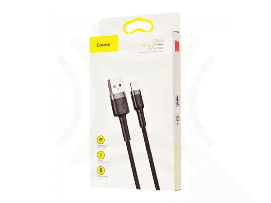 Baseus Cafule Lightning Cable 2M - Black (4)