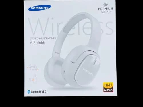 Samsung wireless stereo headphone ZON- 666E - White