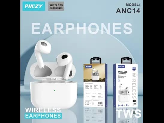 Pinzy TWS Wireless Earphone ANC 14 - white
