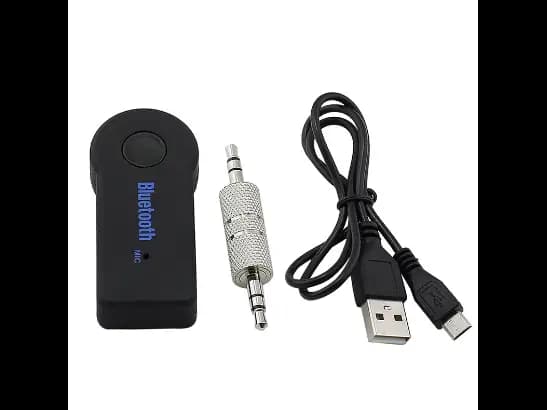 BT350 AUX Bluetooth Receiver 3.5mm Wireless Car Adapter Carbluetooth - Black (3)