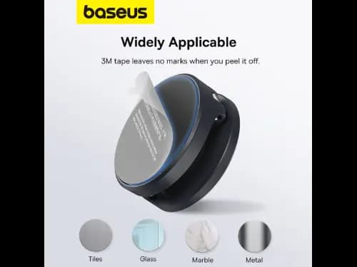 Baseus MagPro Magnetic Foldable Phone Mount Cluster Black - B10564101121-00 (6)