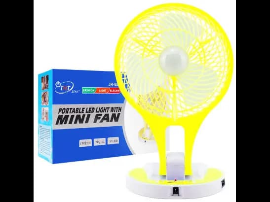 JR-5580 YELLOW New 6 inch electric fan standard mini ac fan table fan 12v hot