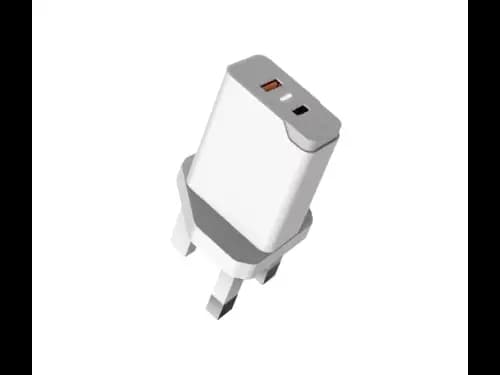 Aspor A826 PD+QC 3.0 Fast Charge 3 Pin Dock - White