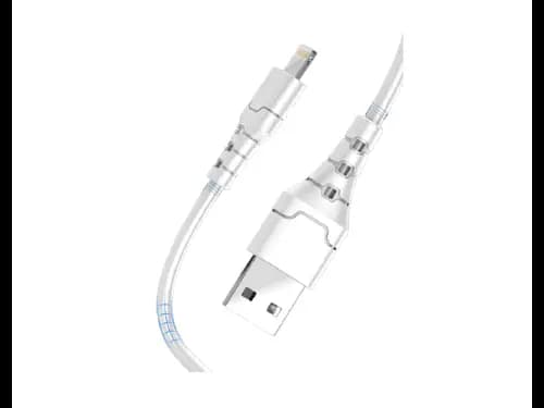 Aspor A101 1M 3.0A Quick Charge & Data Cable for Lightning - white