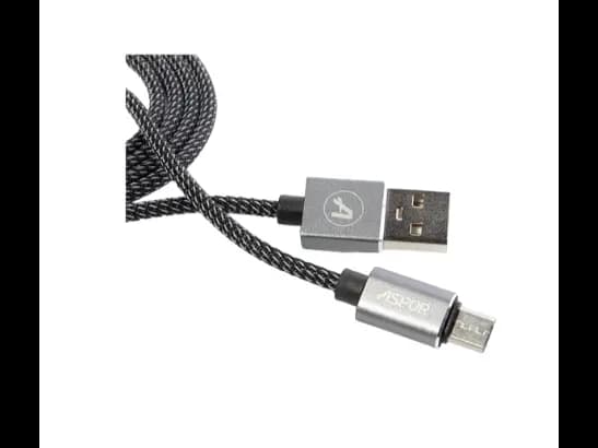 Aspor AC-25 3.1A Fast Charge Micro USB Data & Charging 1M with 6 month warranty