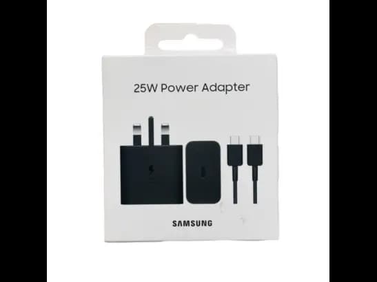 Samsung 25W Power Adapter With Type-C To Type-C Cable - Black (4)